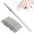 Drill Bits For,Drill Bits For Nails, Acrylic Drill Bits 50Pcs Spherical Nail Drill Bits Dead Skin Removal Nail Polishing Grinding Head Accessory(2.3mm) (2.3mm)