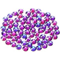 Novani Purple Rhinestones, Flatback Loose Crystal Gemstones 288pcs Glass Rhinestones for Clothes Shoes Crafts Makeup Nail Art and DIY Decorations(SS30, Purple Velvet)