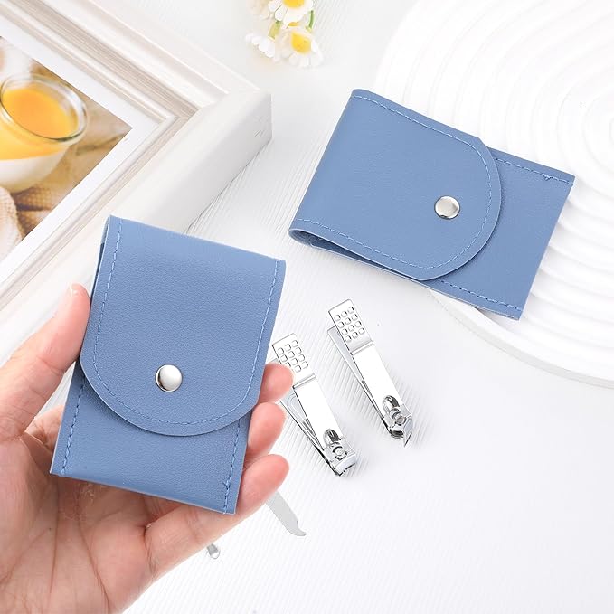 20Sets Manicure Set bulk nail clipper kit Stainless Steel fingernail clipper sets 4in1 manicure kits bulk for gift sets beauty Pedicure Kit Pedicure Tools with Travel Case Men Women
