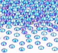 2880 Pieces SS6 Sapphire AB Hotfix Rhinestones Flatback Round Crystal Glass Rhinestones Gems for Crafts Nail Face Art Clothes Shoes Bags DIY