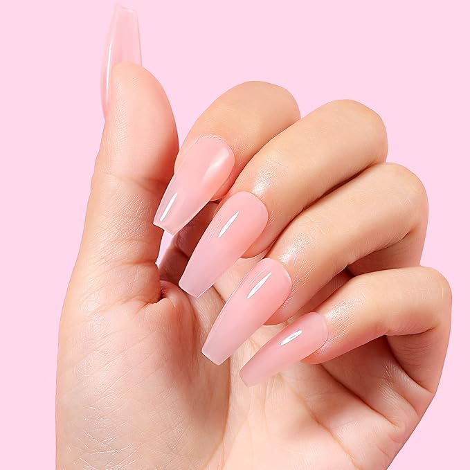 AIMEILI Hema Free 5 in 1 Builder Base Gel for Nails, Cruelty Free, Vegan, Nude Translucent Builder Nail Gel Strengthener Hard Gel 10ML-148