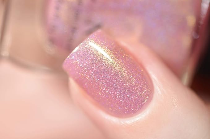 ILNP Yes Please - Soft Pink Holographic Shimmer Nail Polish