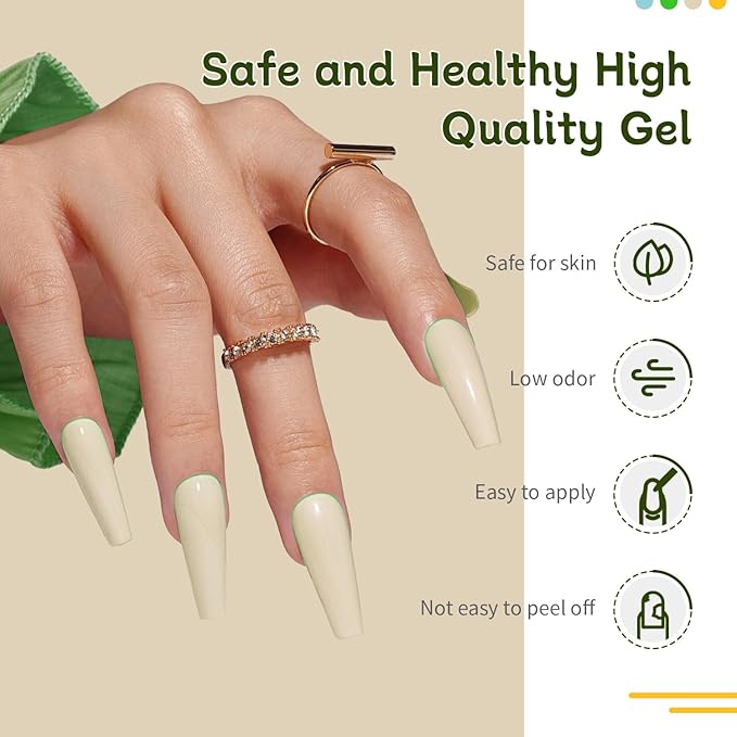 JODSONE 4 Bottle 10ML Nail Primer Base Coat Top Coat Glossy Quick Drying Durable DIY Nail Art Design Long Lasting Gift For Girls, transparent