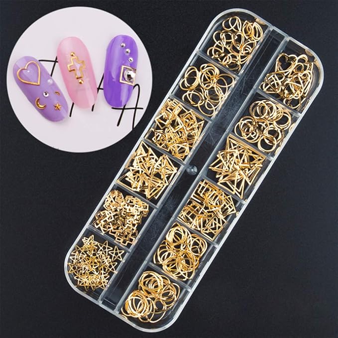 3000 Pieces(5 Boxes) Nail Art Rhinestone Set Nail Ornaments Style 2