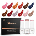 Nicedeco Gel Nail Polish Nail 12 Colors, Hema Free, Cruelty Free, Vegan, Fall Winter U V Gel Manicure Kit DIY Home for Women Girls Kit 5