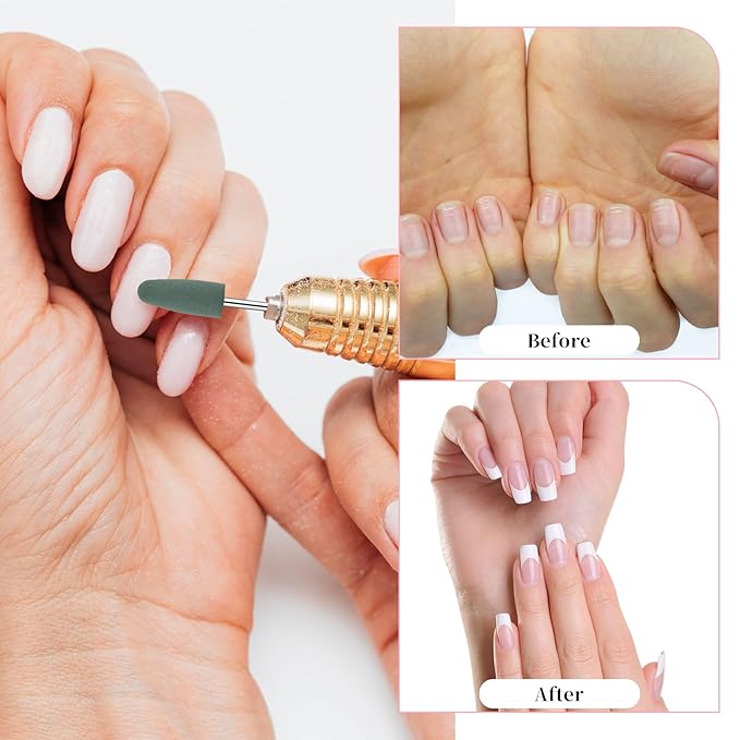 10 PCS Nail Drill Bits Set, Russian Manicure Drill Bits, Cuticle Remover Nail Products for Manicure Pedicure for Home and NailSalon