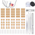 Ingrown Toenail Corrector Set with Correction Strips,Professional Ingrown Toenail Tool kit,Curved Toenails Corrector Patch,For Home Pedicure Care