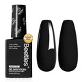 beetles Gel Polish Classic Black Gel Nail Polish - Gel Polish Hema Free Soak Off Uv LED Nail Lamp 8ml DIY Home Manicure Salon Gift for Women Silent Charm