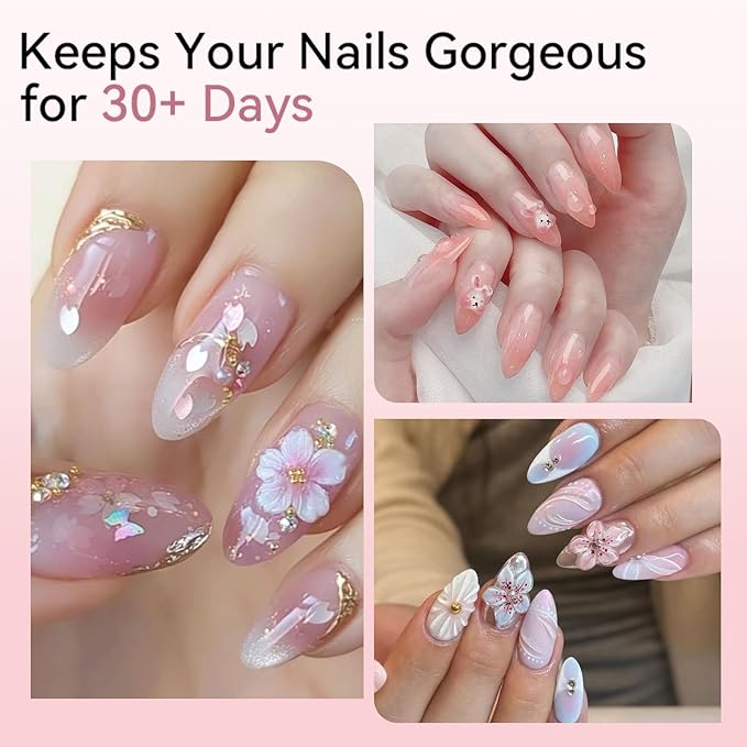 BORN PRETTY Builder Gel for Nails,60g Clear Hard Gel for 3D Sculpting & Nail Extension,Non-Sticky Soak Off U V Gels with Silicone Mold,Salon & Home DIY Nail Art Kit