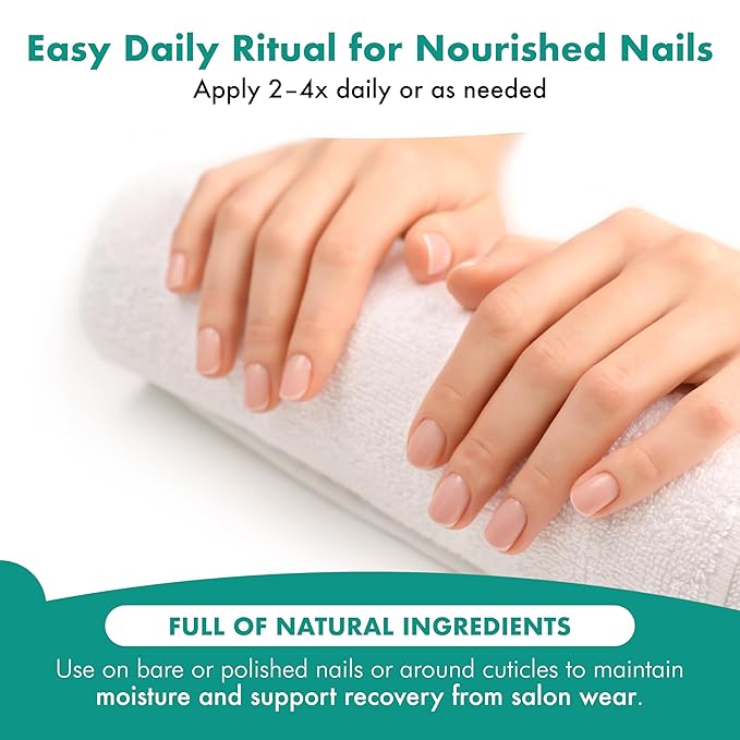 Zizia Forest Nail Tonic – Nail and Cuticle Oil with Squalane, Rice Protein, Jojoba – Natural Hinoki, Cedar, & Cypress Scent – Vegan, Cruelty Free Formula – Travel Essentials - 0.33 fl oz (10 ml)