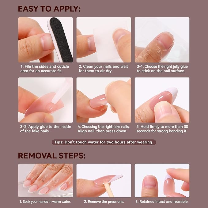 Dark Red Press on Nails Short Square, Sofe Gel Glossy Burgundy Nails Fall Full Cover Glue on Nails, Reusable Winter Thick Pretty Fake False Acrylic Nails Press Ons for Women,32pcs