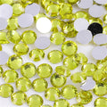 500 Pieces SS30 6mm Flatback Rhinestones Clear Glass Round Gems Crystals for Nail Art DIY Crafts Clothes Shoes Bags （Citrine）