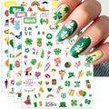 12 Months All Holiday Nail Stickers, 24 Sheets Seasonal Variety Pack 2 Pcs Per Month DIY Nail Art, Self-Adhesive Pegatinas Uñas for a Year of Halloween Christmas Thanksgiving&Valentine’s Day
