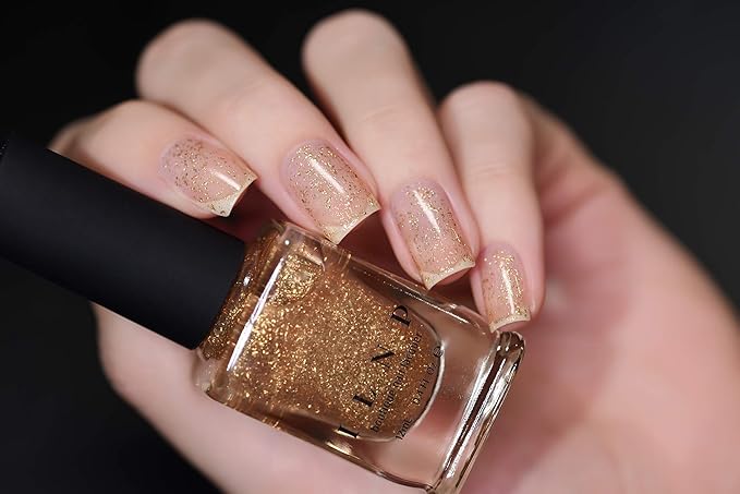 ILNP Karma - Gold Flake Top Coat Nail Polish