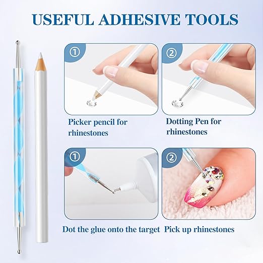 B7000 Glue Clear with Precision Tip，50Ml B7000 Glue Clear for Rhinestones Glue for Crafts, Multipurpose Jewelry Glue for Fabric DIY Craft Makeup Shoes Jewelry Making Nail Art