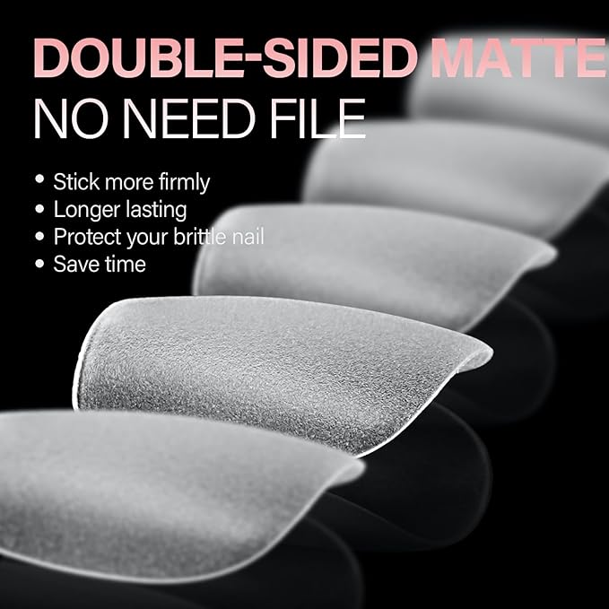 AILLSA Extra Short Coffin Nail Tips - 240 PCS Upgraded Matte Gel Full Cover Nails Tips No Filed, Pre-shaped Clear Acrylic False Gelly Soft Nail Tip for DIY Press On Nails 15 Sizes With Box