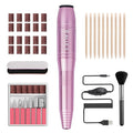 20000RPM Electric Nail Drill Compact Portable Efile Professional Manicure Pedicure Nail File Drill Kit for Acrylic, Gel Nails and Home Salon Use