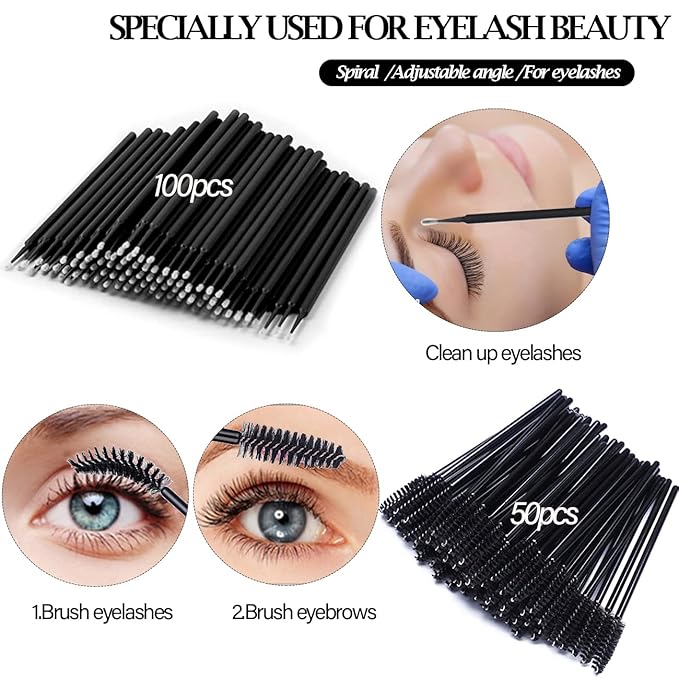 Lash Extension Kit for Beginners Lash Mannequin Head with Replaced Eyelids False Eyelashes Practice Eyelash Strips Facial Mister Tweezers Glue USB Fan Professional Set