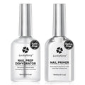 Nail Dehydrator and Primer, Acid-Free & HEMA-Free Nail Prep Kit for Gel Nails & Press ons, No Lift Primer, Strong Adhesion Bond, No Lamp Needed