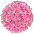 2250 Pcs SS16 4mm AB Flatback Rhinestones for Nails Art Crafts Glitter Round Shine Gems Crystals DIY Clothes Shoes （Dark Pink AB）