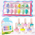 Double Rhythm 6 Pcs 15 ML Gel Polish Set Same Color Same Bottle Soak Off Gel Polish Kit Nail Art Manicure Salon DIY at Home for Women (Pastel Mint Green Yellow Pink Blue Teal-T6-89)
