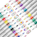 Nail Art Pens Set, 24 Colors Nail Art Markers Polish Pens for Painting Nails, Acrylic Paint Drawing Painting Dotting Markers Pen Quick Drying Nail Art Design Manicure Tools