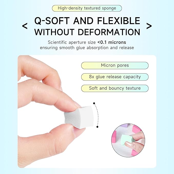Nail Tools Set for Ombre Gradient Nail Gel Painting Glue Kit 50Pcs Sponges with Grabber Pen and Nail Art Brushes for Multifunctional Nail Design Art