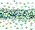 NCB 288pcs Hotfix Rhinestones Bulk, Crystal Hot Fix Rhinestones for Crafts Clothes DIY Decoration (Peridot AB, SS30 6.3mm)