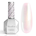MelodySusie Shimmer Aurora Yellow Pink Gel Nail Polish, 0.5fl oz Soak Off UV LED Jelly Pink White Gel Polish Gift for Women Nail Art Manicure Salon DIY Nail Design Decoration at Home-G2608