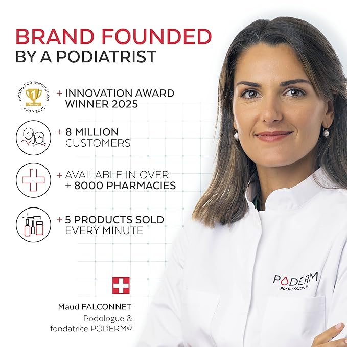 PODERM Nail Polish – Enriched with Tea Tree & Biotin – Improves Nail Appearance – Vegan Formula – For Hands & Feet – Swiss Made (Jet Black)