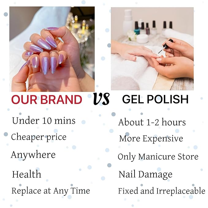 Short Almond Press on Nails 24 Pcs Fake Nails Purple Full Cover Gel Glue on Nails Reusable Acrylic Nails with Silver Glitter Designs Glossy Stick on Nails for Women
