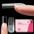 Beetles Tipex Instant Apex Nail Tips Square Long, 512Pcs 16 Sizes Pre-Building & Pre-Etched Gel Nail Tips Thicker Acrylic Nails Strong Full Cover False Nail Extension Press-on Nails