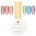 Daily Charme Whimsical Silk Cat Eye Magnetic Charme Gel Nail Polish Collection / 6 colors w/Cateye Magnet, Soak Off UV Led Gel Nail Polish, Home DIY/Nail Salon Manicure