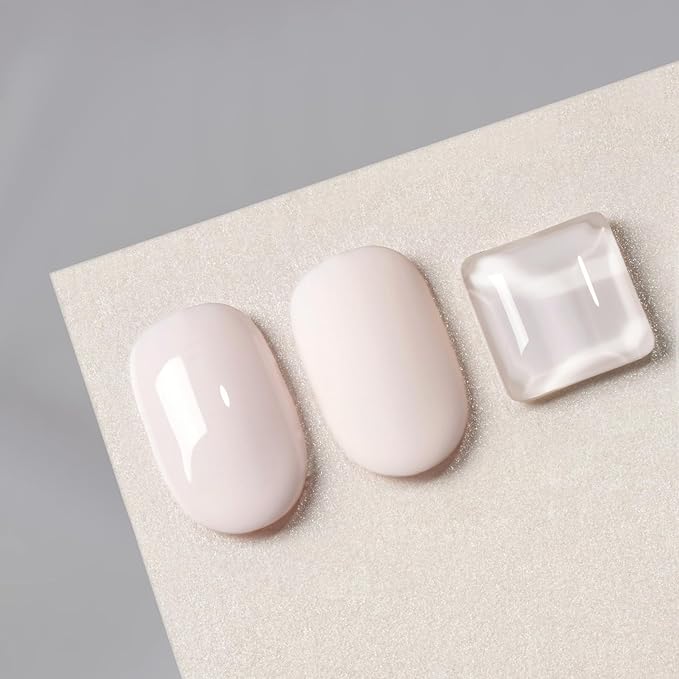 MAYCHAO 15ML White Wedding Gel Nail Polish 1Pc Creamy Gel Polish Soak Off UV LED Nail Polish Nail Art Starter Manicure Salon DIY at Home, 0.5 OZ