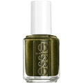 essie Vegan nail polish, limited edition fall 2021 collection, warm onyx green, shimmer