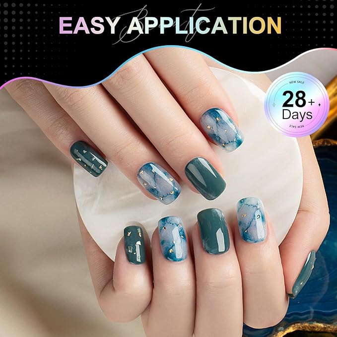 Extra Short Square Nail Tips - 12 Sizes 240 PCS Pre-Etched Soft Gel Nail Tips Half Matte Acrylic Full Cover Clear Pre Etched Nails for Nail Extension Manicure Home DIY Manicure Salon