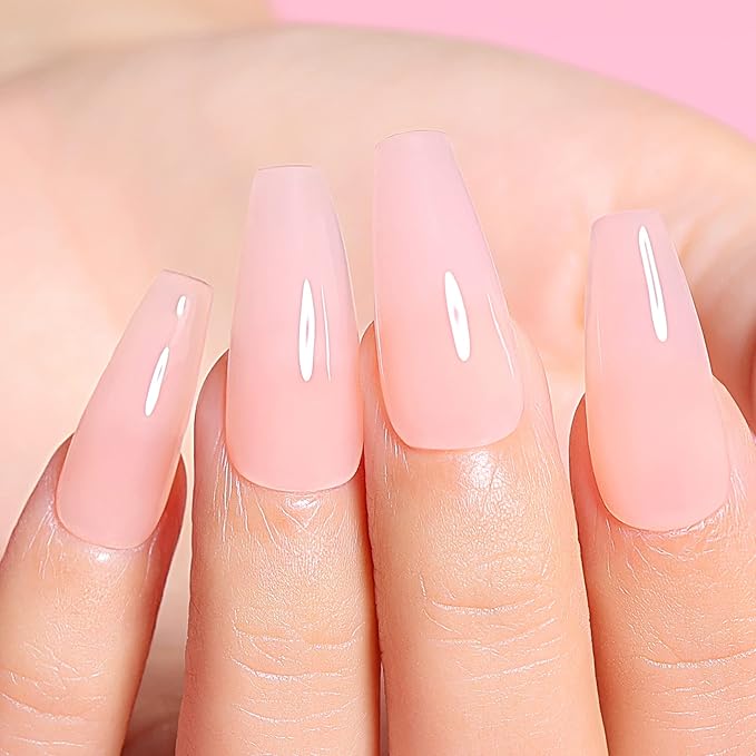 AIMEILI 5 in 1 Builder Nail Gel, Hema Free， Cruelty Free, Vegan, Soak Off Strengthener Gel Nude Hard Gel 10ML-152