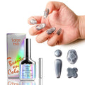 High-Density & Ultra-Bright Cat Eye Gel Nail Polish with Magnet Stick, 15ml Sparkling Magnetic Gel for DIY Manicure, Long-Lasting Shine - Jade Smoke