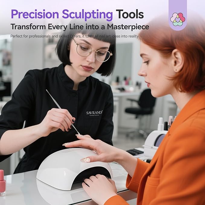 SAVILAND Nail Art Sculpture Pen: 3PCS Sculpting Nail Art Tools Solid Builder Gels Dual-Head 3D Gel Pen Nails Dotting Tool 3D Sculpting Gel Nails Art Design Tools for Salon Home DIY