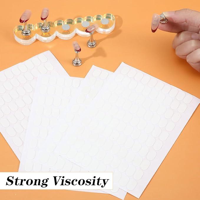 1200 Pcs Double Sided Nail Sticky Tack, Clear Nails Stand Sticky Tabs No Trace Poster Stickers for Festival Decoration Sticky Dot