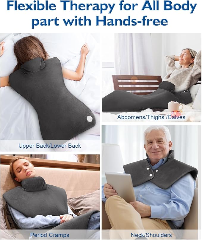 Heating Pad for Neck and and Shoulders and Back, Valentines Day Gifts for Her Him, Large Electric Heated Pad for Full Body, Birthday Gifts for Women Men Mom Dad Wife Husband Girlfriend Boyfriend