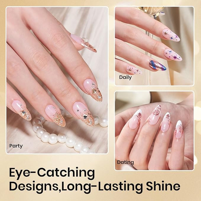 Beetles Liner Gel Top Coat - Decoration Sealing Precision Nail Gel with Fine Brush for Detailed Designs, Strong Adhesion for Mirror Chrome Powder, Rhinestones & Gap Filling UV Light Cure