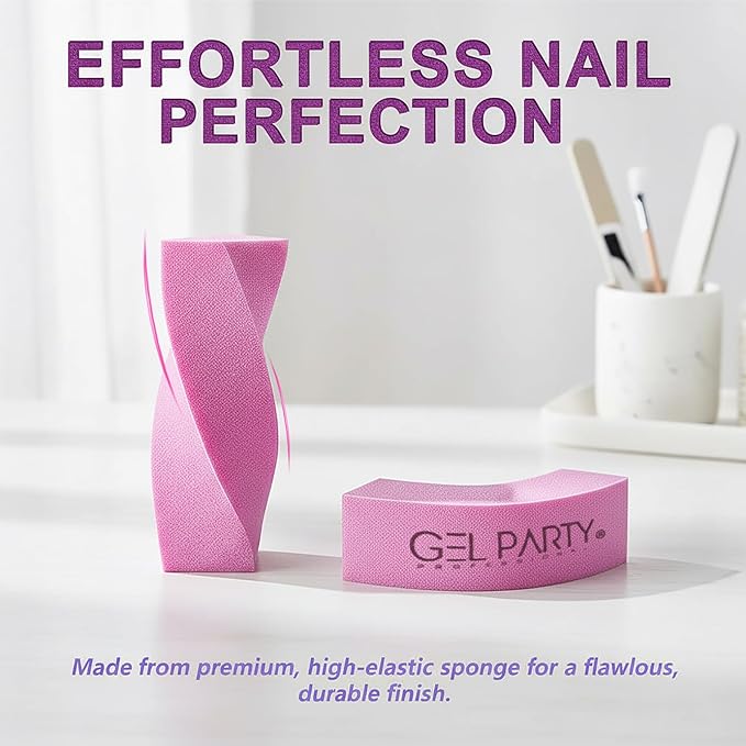Professional Nail Files and Buffers Kit (12 Pcs) 100/180 Grit Double Sided Emery Boards for Acrylic Gel Nails+Colorful Sanding Buffer Blocks - Washable Manicure Tools for Salon & Home-Set A
