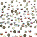 Crystal AB (001 AB) 2058 Austrian Crystal Austria Nail Art Tiny Small Mixed Sizes ss5 ss7 ss9 Flatbacks No Hotfix Rhinestones bling diy round gems resin jewellery