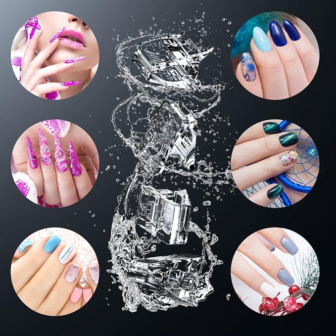 20pcs Nail Tip Clips, Gel Nail Tips & Dual Form Manicure Tools