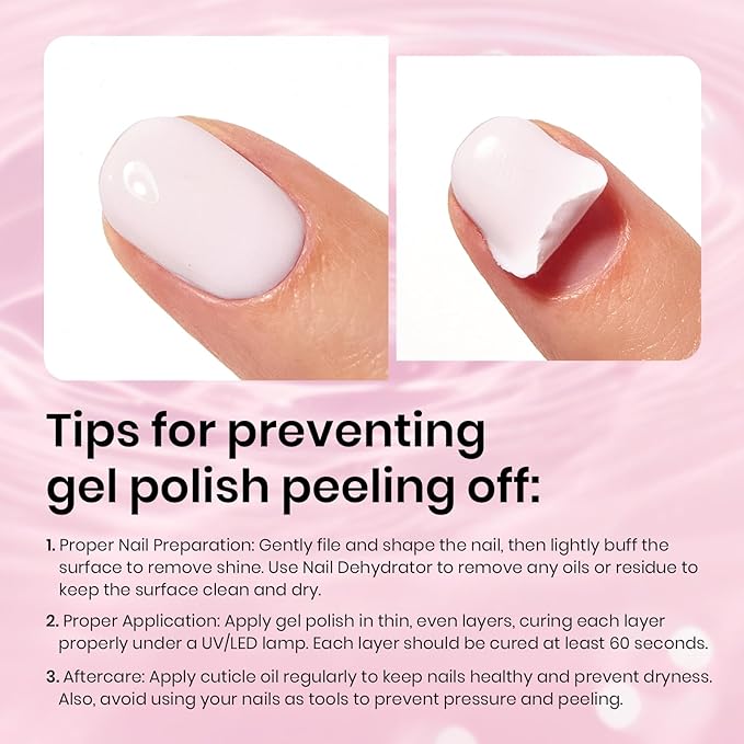 Beetles 3Pcs 15ml Pink Gel Nail Polish and No Wipe Gel Top Coat & Base Coat Set, Soak Off UV Lamp and Long Lasting Top Coat French Manicure Art Design Kit
