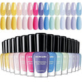 Morovan Pastel Nail Polish Set:15 Bright Colors 0.27oz Summer Regular Fingernail Polish Bulk Nail Polish Kit Finger Nail Polish Gift Set for Women Spring Macaron
