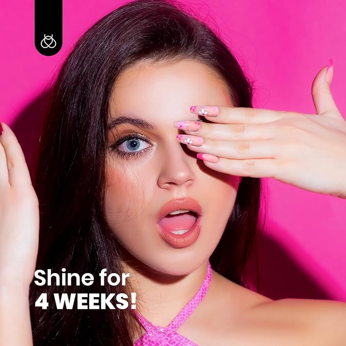 Beetles Hot Pink Gel Nail Polish - Luminous Pink Gel Polish 15ml Glow in the Dark Pink Easter Soak Off Uv LED Nail Lamp Nail Art Manicure Salon DIY Home Gift for Women Girls