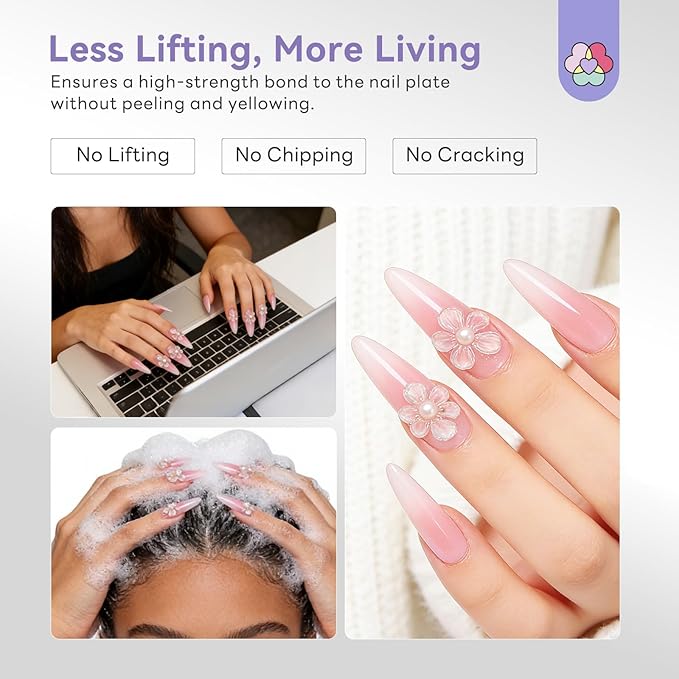 SAVILAND Acrylic Nail Kit for Beginners: Clear Pink Nude Acrylic Powder and Liquid Set with #12 Nail Brush File Forms Dappen Dish for Acrylic Nails Extension & 3D Carving Home DIY Salon Manicure