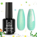 Beetles Mint Green Gel Polish - 15ml Spring Glitter Green Gel Nail Polish Mermaid Turquoise Shimmer UV Nail Gel Polish Soak Off UV LED Nail Art Design DIY Home St Patricks Gift for Women
